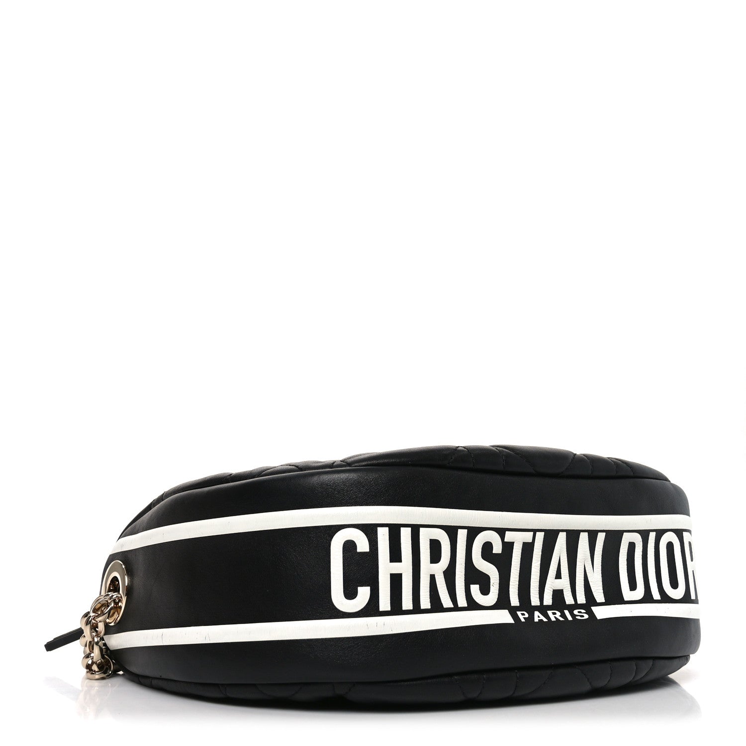 Christian Dior Lambskin Cannage Medium Dior Vibe Hobo Bag Black 3 of 8