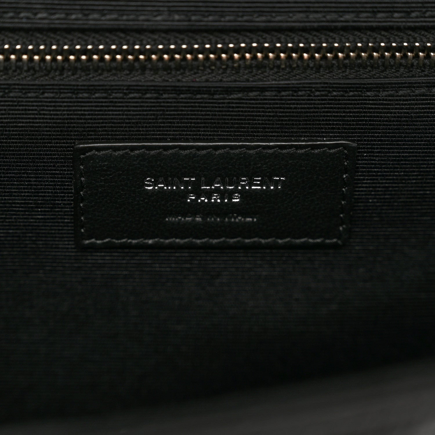 Saint Laurent Grain De Poudre Textured Mixed Matelasse Large Triquilt Monogram Satchel Black 7 of 10