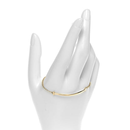 Tiffany 18K Yellow Gold T Smile Bracelet 4 of 12