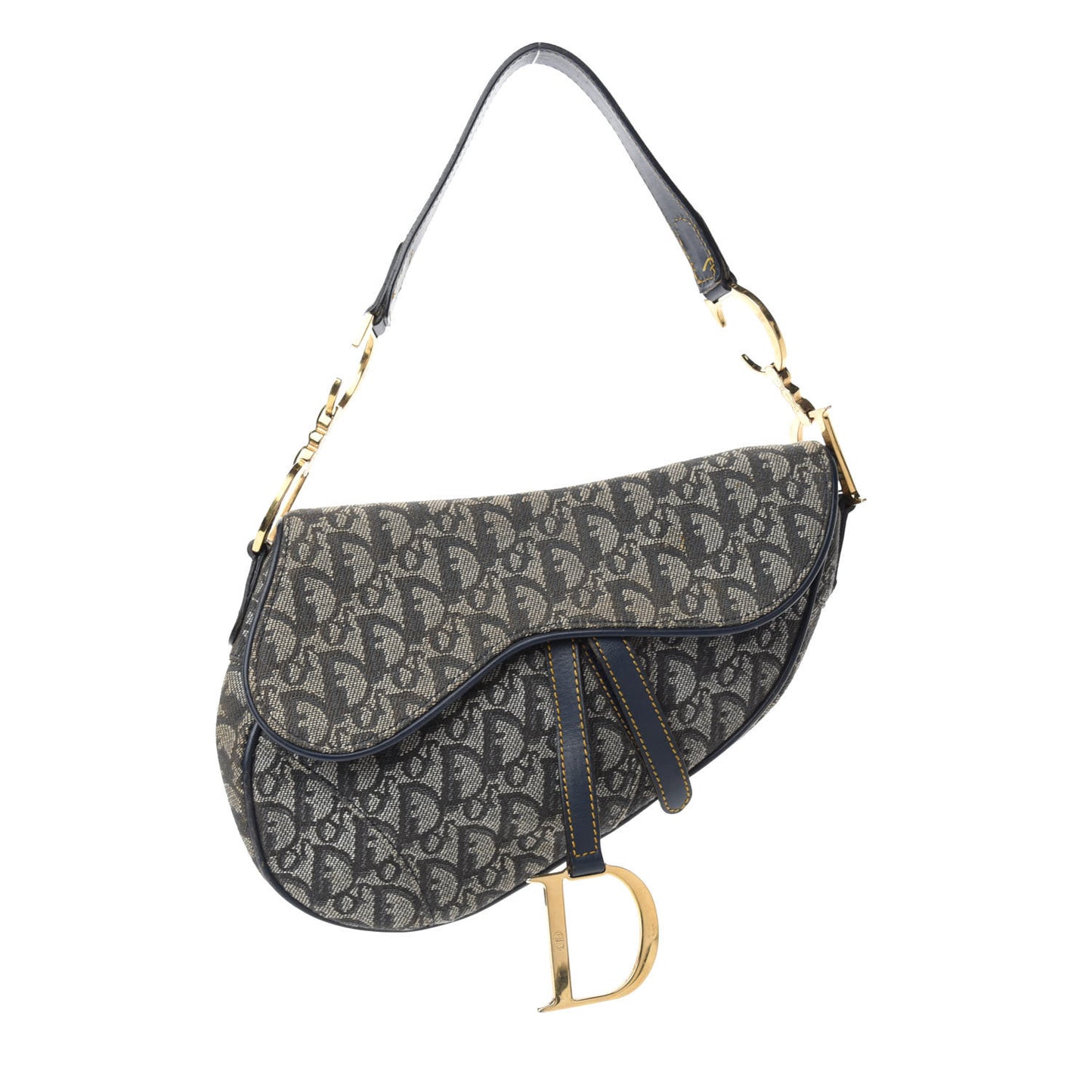 Monogram Saddle Bag Blue