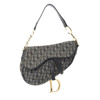 Christian Dior Monogram Saddle Bag Blue 1 of 11