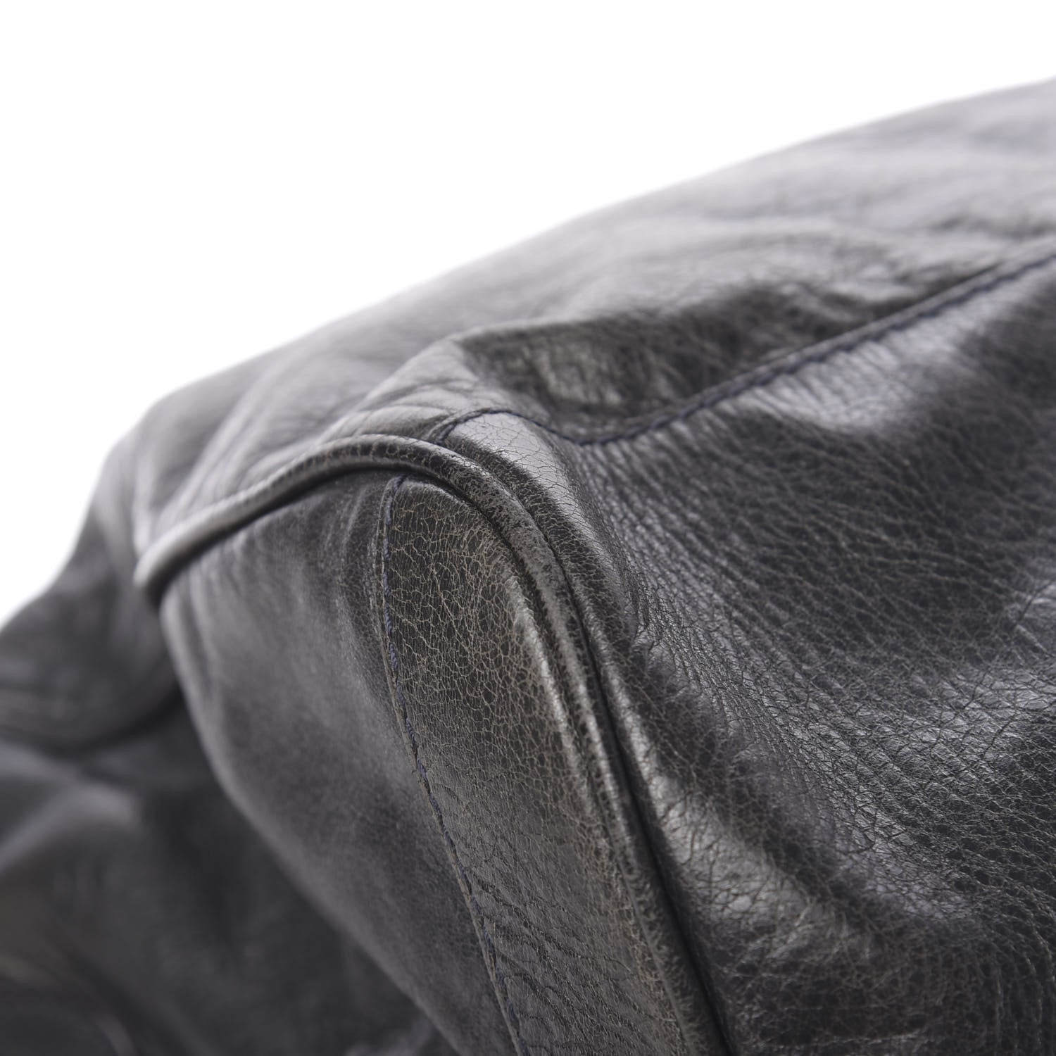 Balenciaga Agneau Classic Hardware Small Squash Duffel Bag Anthracite 22 of 24