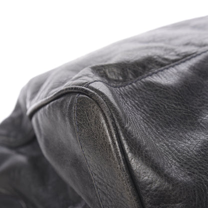 Balenciaga Agneau Classic Hardware Small Squash Duffel Bag Anthracite 22 of 24