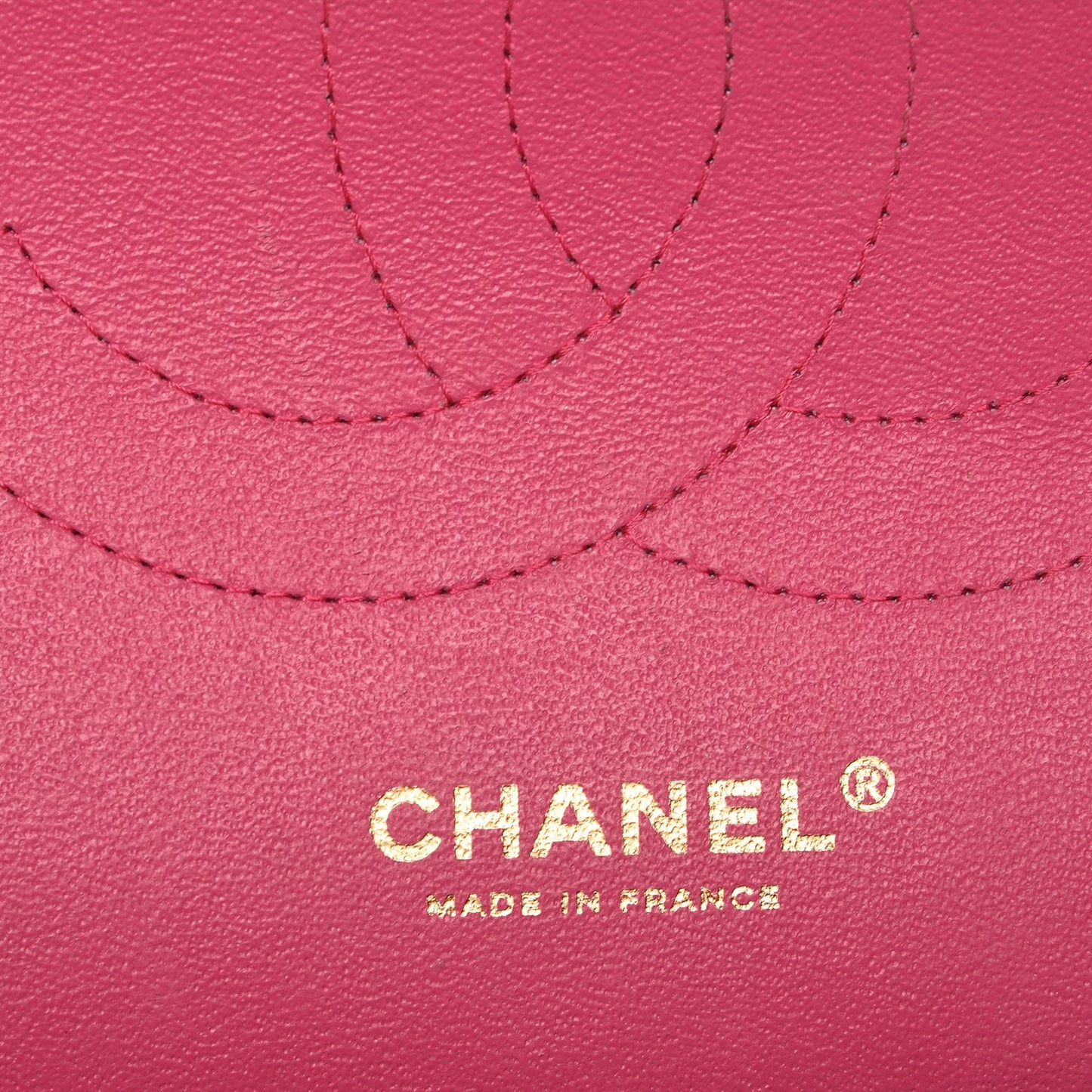 Lambskin Quilted Jumbo Double Flap Fuchsia