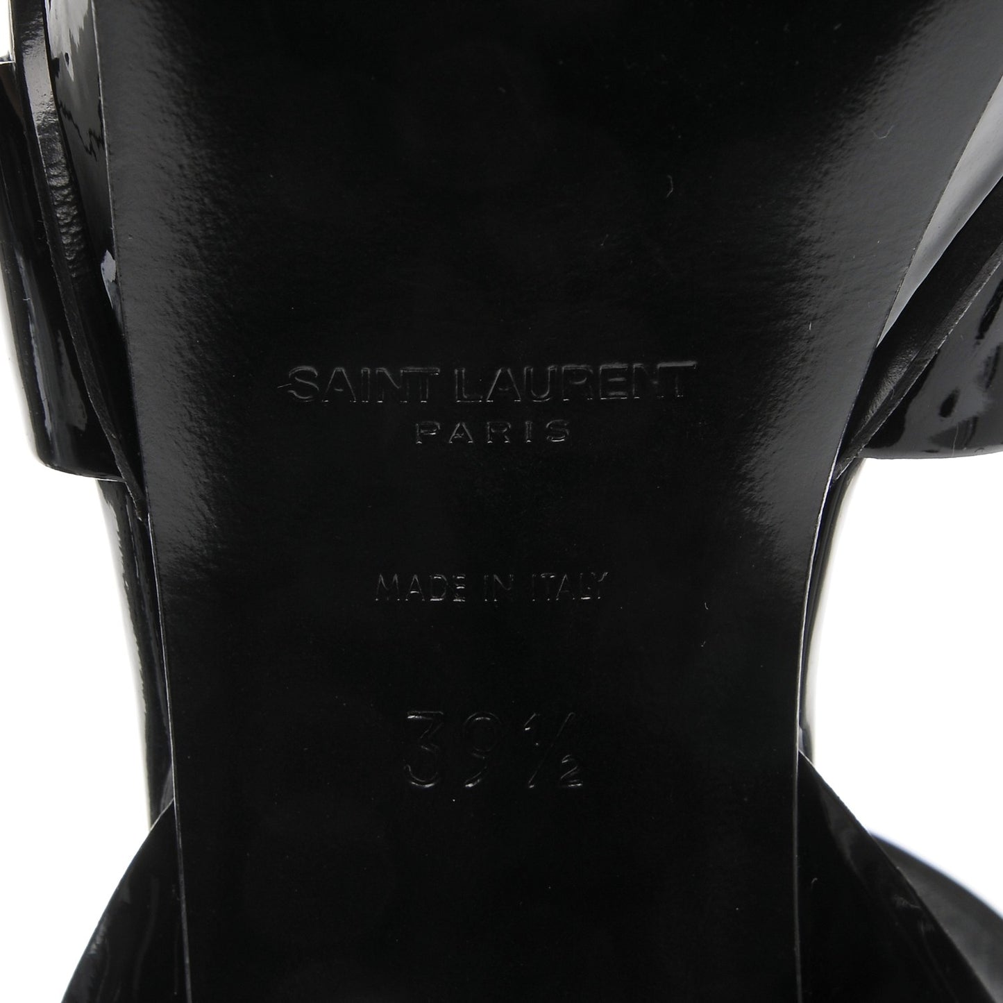 Patent Tribute 75 Platform Sandals 39.5 Black