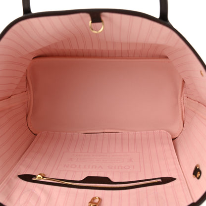 Louis Vuitton Damier Ebene Neo Neverfull MM Rose Ballerine 5 of 10