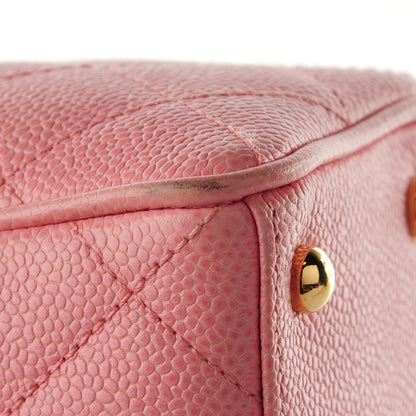 Chanel Caviar Quilted Small Bowler Pink 12 of 12