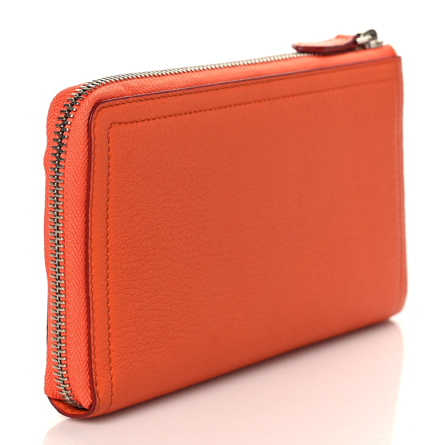 Sugar Goatskin Pandora Zip Around Wallet Orange