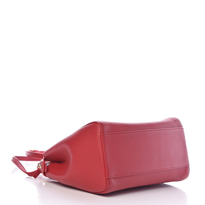 Fendi Nappa Mini Peekaboo Iconic Satchel Fragola 4 of 10
