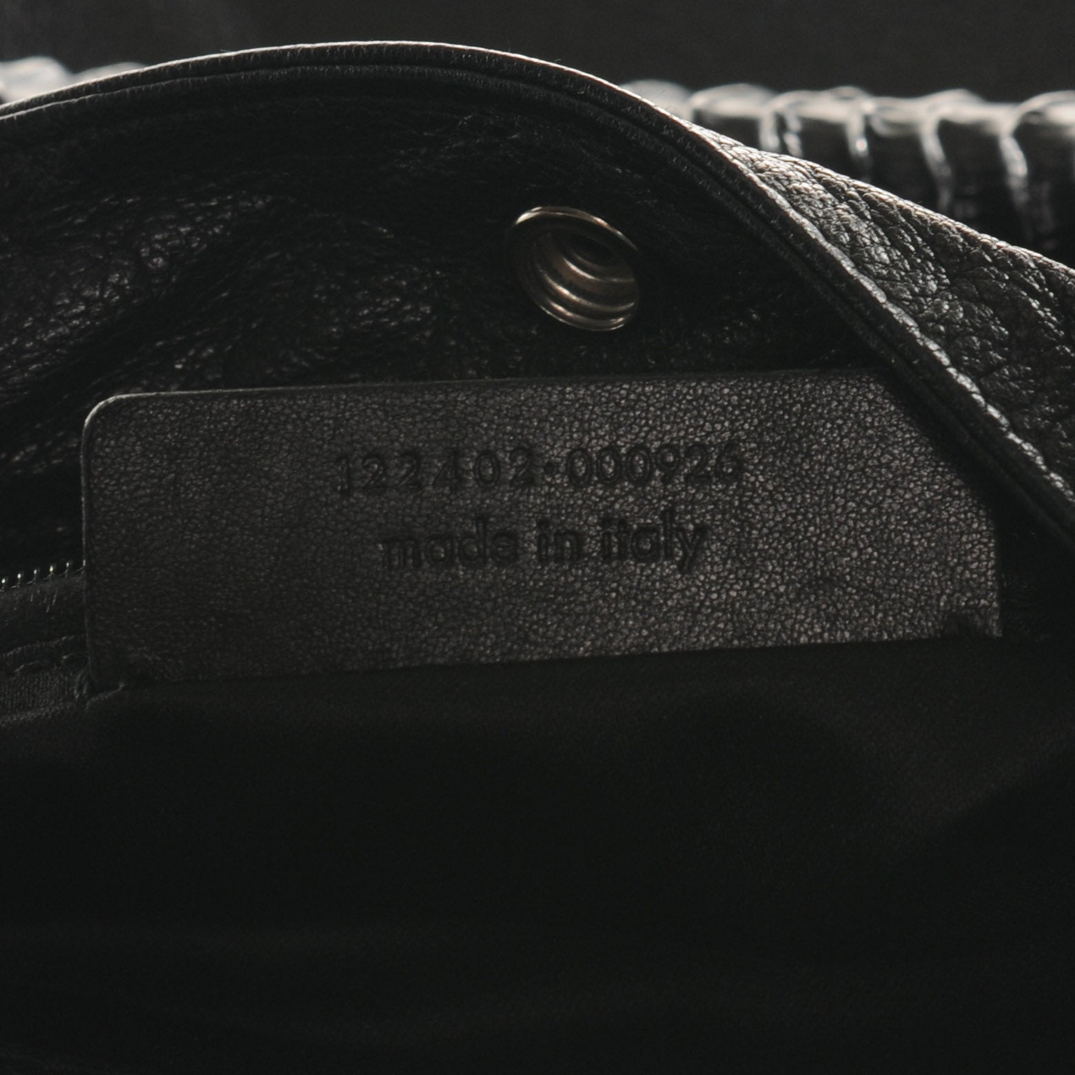 Saint Laurent Leather Mala Mala Horn Bag Black 8 of 8