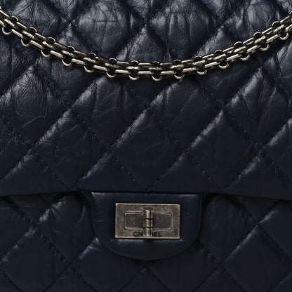 Chanel Aged Calfskin Quilted 2.55 Reissue 226 Flap Navy Blue 8 of 10