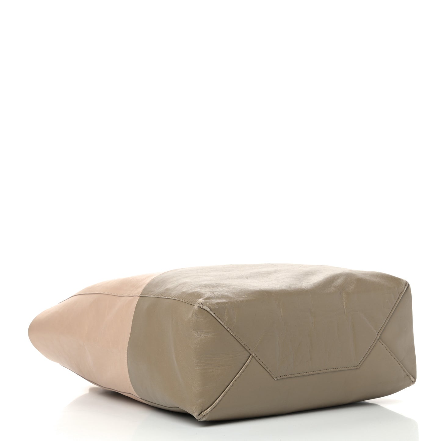Lambskin Small Vertical Bi-Cabas Nude Taupe