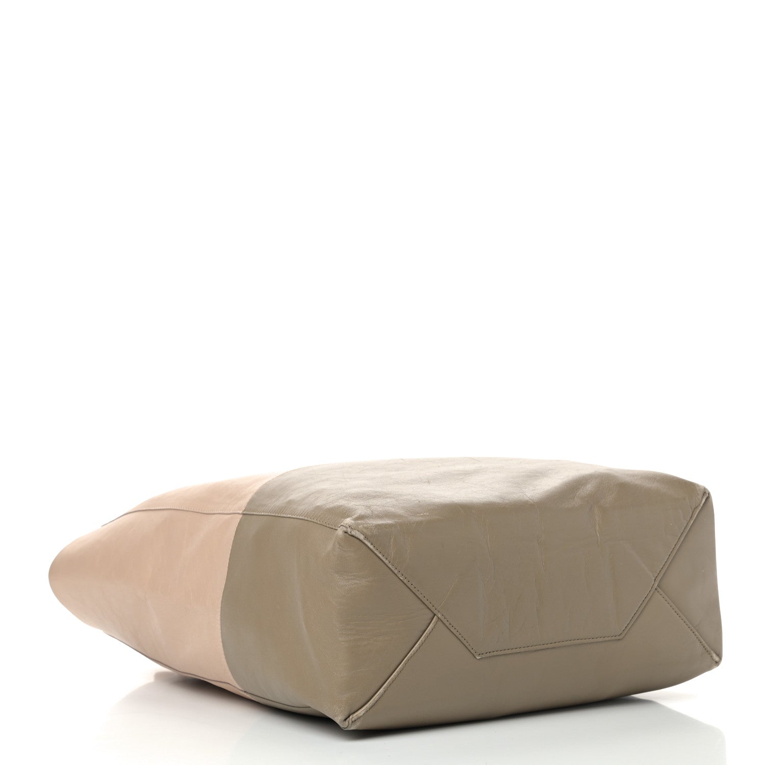 Celine Lambskin Small Vertical Bi-Cabas Nude Taupe 3 of 17