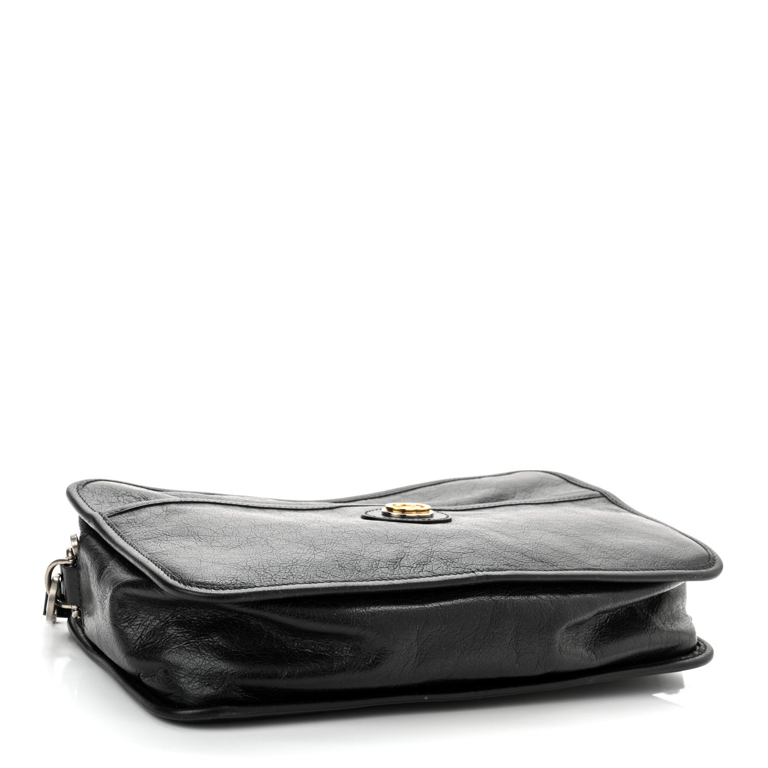 Gucci Fluffy Calfskin Morpheus Shoulder Bag Black 4 of 10