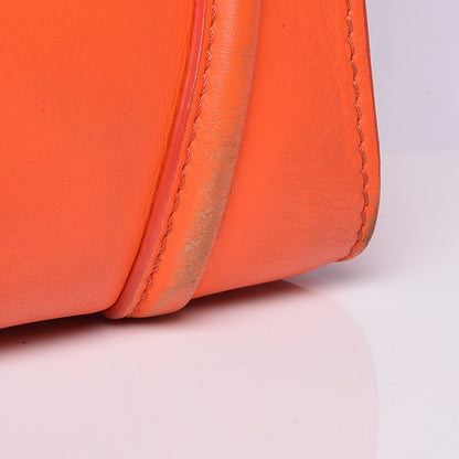 Celine Smooth Calfskin Mini Luggage Bright Orange 14 of 15