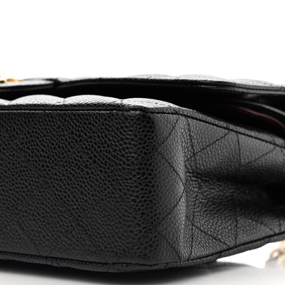 Chanel Caviar Quilted Medium Double Flap Black 9 of 11