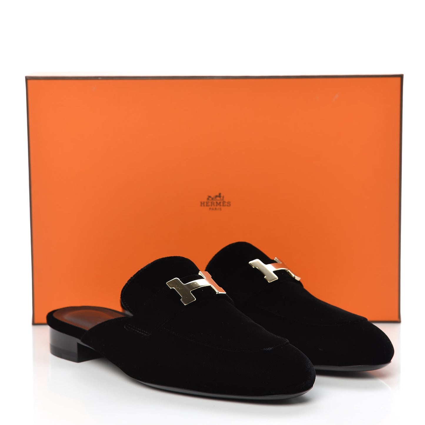 Velvet Trocadero Mule 37.5 Black