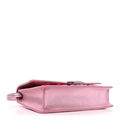Fendi Metallic Nappa Matisse FF Embossed Wallet On Chain Rosa 4 of 10