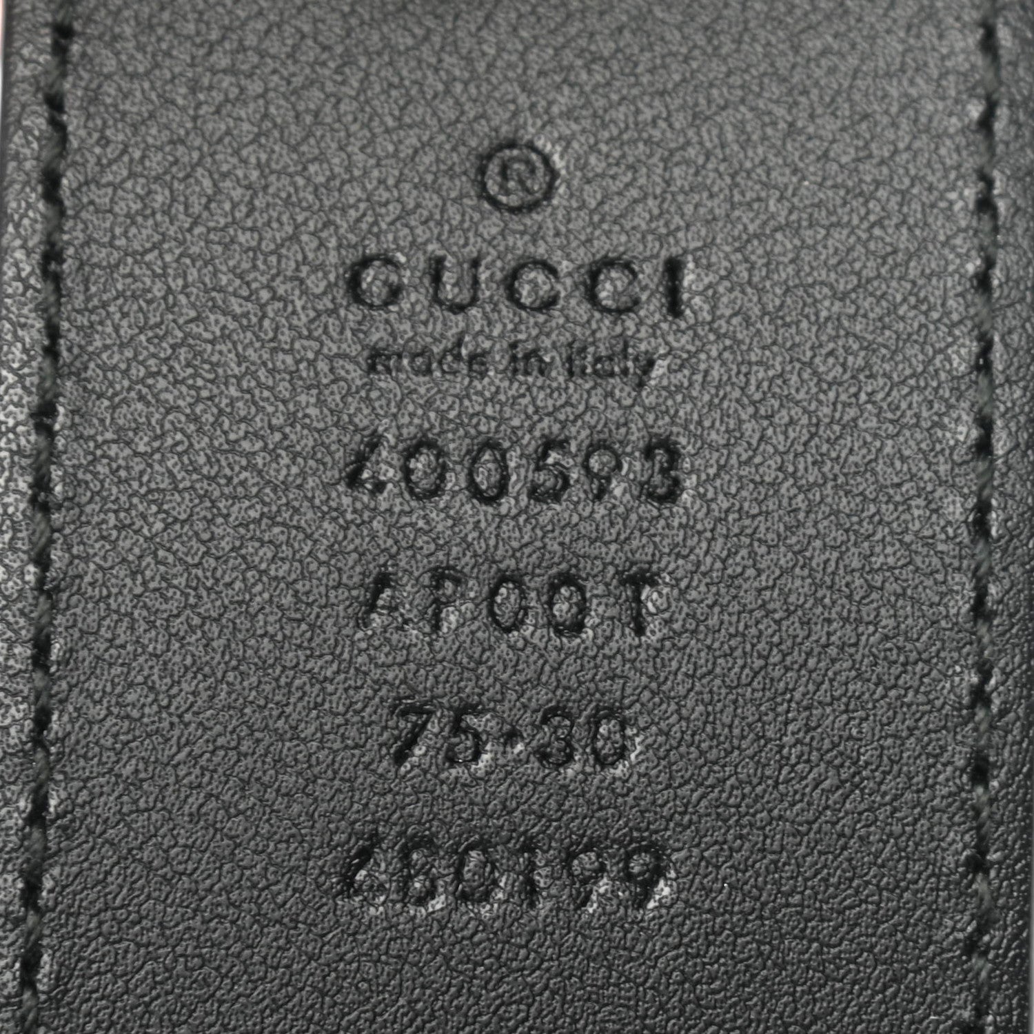 Gucci Calfskin Double G 40mm Belt 75 30 Black 5 of 5