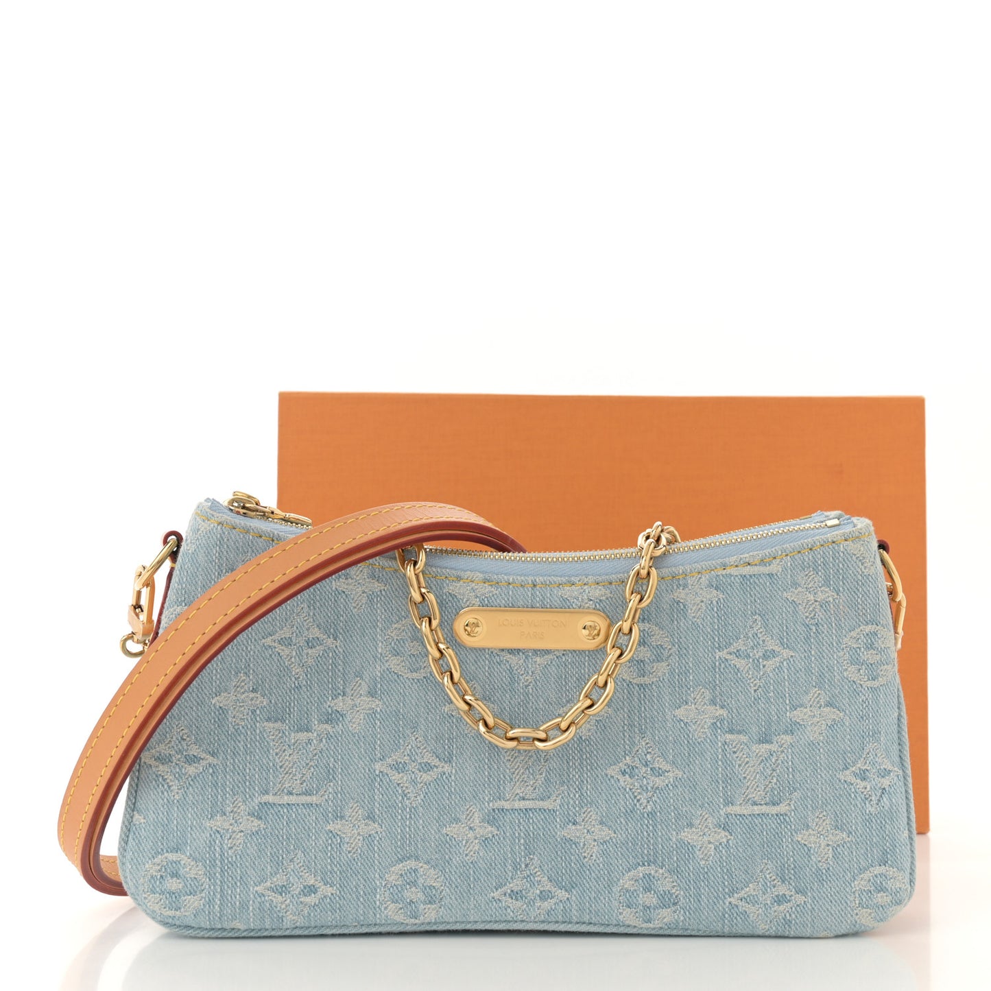Monogram Denim Liv Pochette Sky Blue