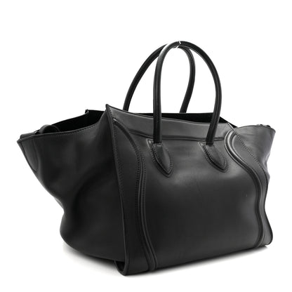 Celine Grained Calfskin Medium Phantom Luggage Black 3 of 11