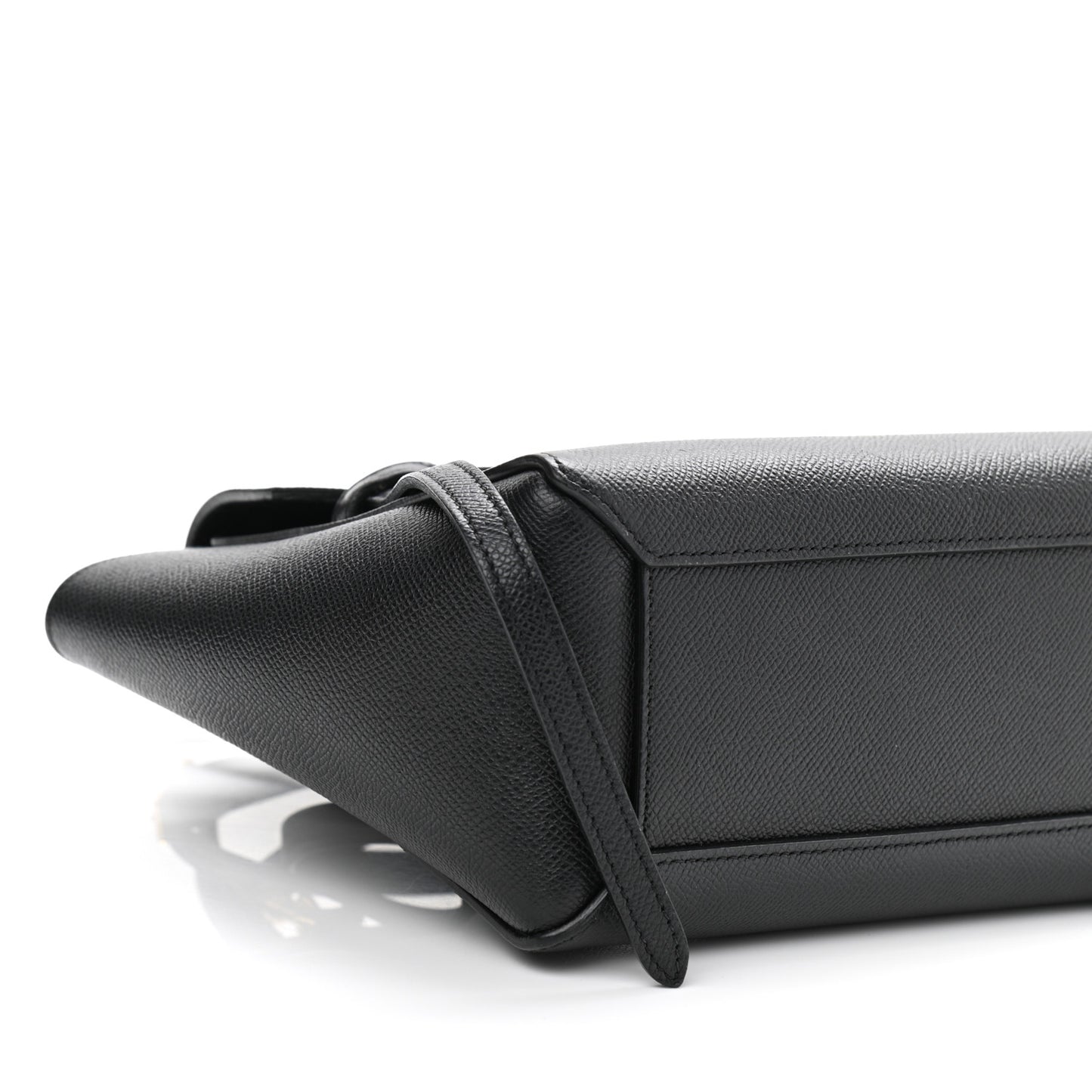Grained Calfskin Nano Belt Bag Black