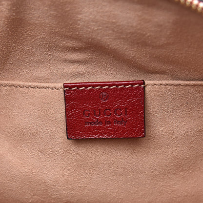 Gucci Suede Calfskin Web Small Ophidia Dome Shoulder Bag New Blue Romantic Cherry 6 of 14