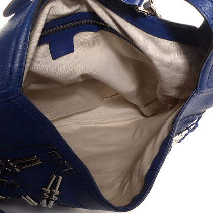 Gucci Calfskin Embellished Large New Jackie Hobo Blue 5 of 9