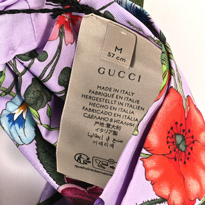 Gucci Silk Floral Headband M Purple Multicolor 3 of 3