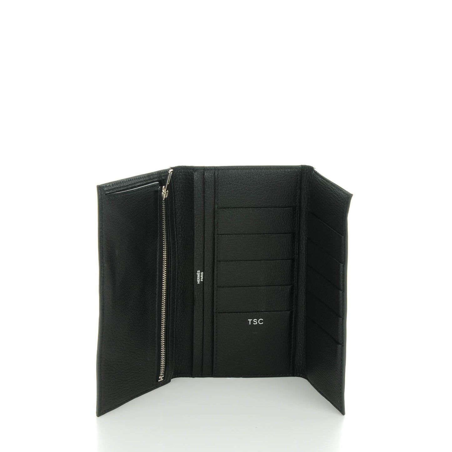 Chevre Mysore Bearn Tri-Fold Wallet Black