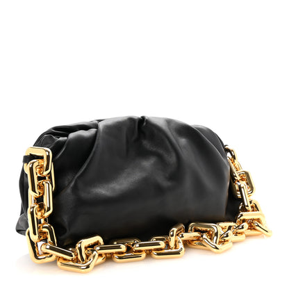 Bottega Veneta Calfskin The Pouch Chain Black 3 of 10