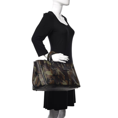 Prada Saffiano Camouflage Military Tote Mimetico 3 of 18