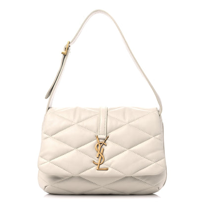 Saint Laurent Lambskin Quilted Le 57 Diamond Shoulder Bag Crema Soft 1 of 10