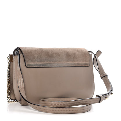 Chloe Suede Calfskin Small Faye Shoulder Bag Motty Grey 3 of 11