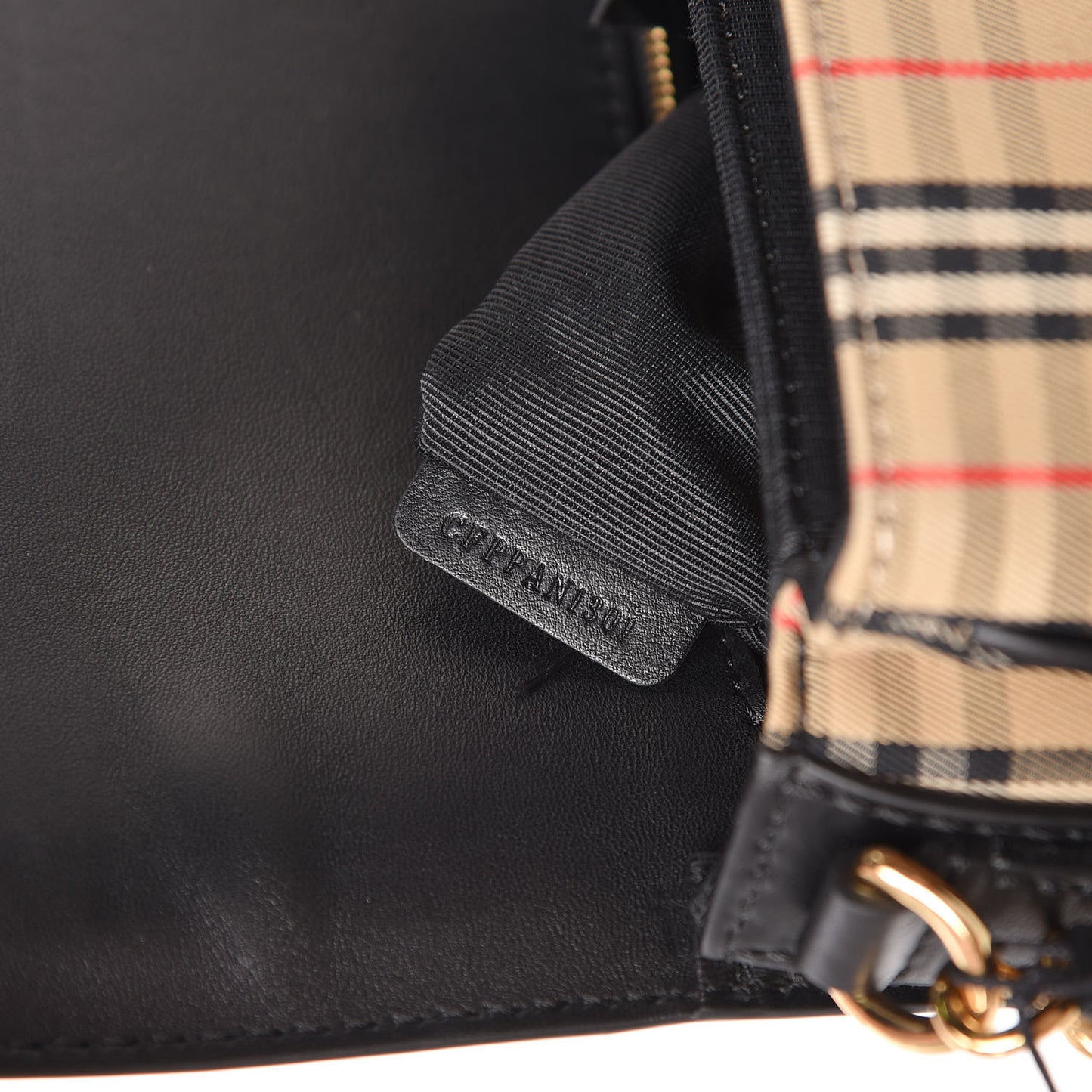 Smooth Calfskin 1983 Knight Check Link Shoulder Bag Black