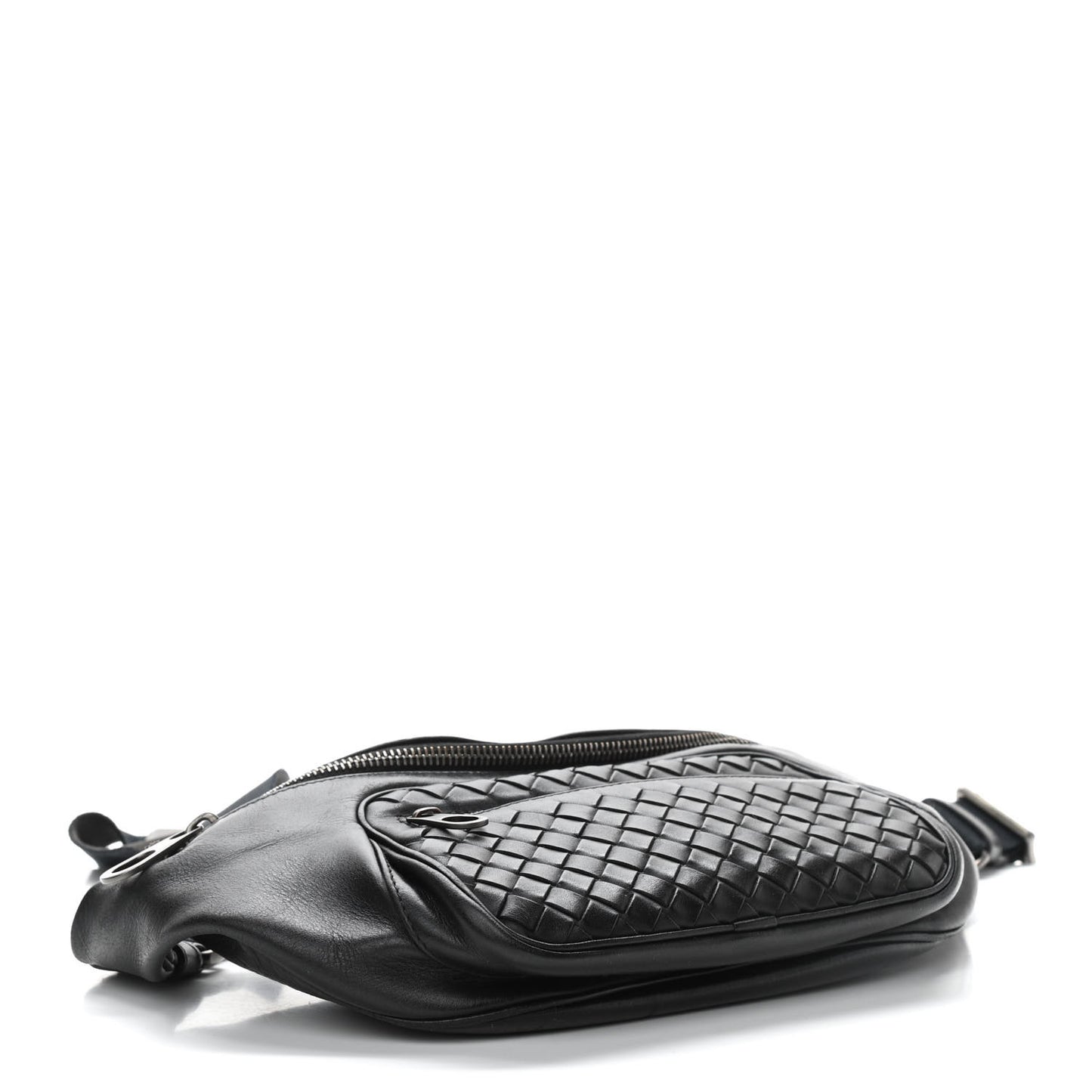 Nappa Intrecciato Belt Bag Black