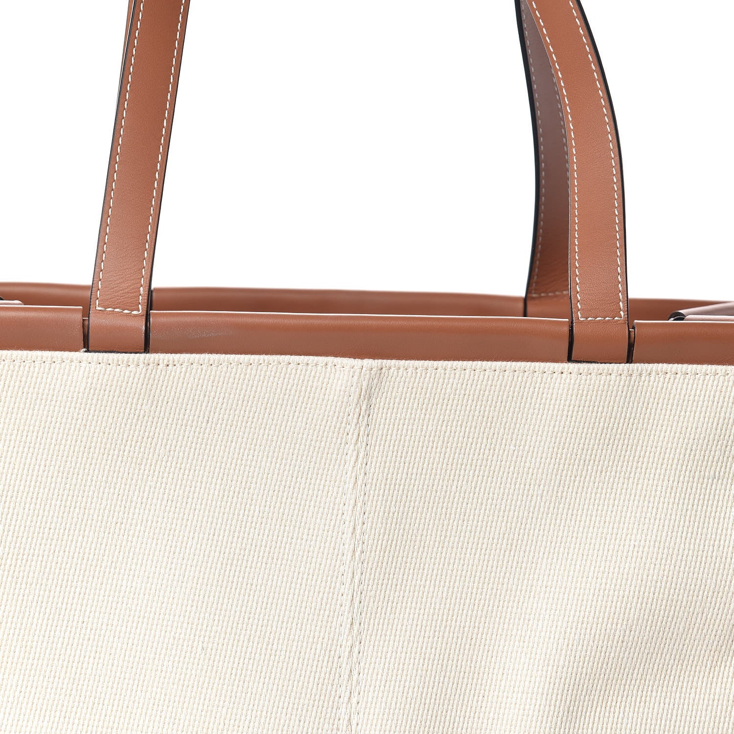 Loewe Canvas Calfskin Cushion Tote Beige 10 of 10