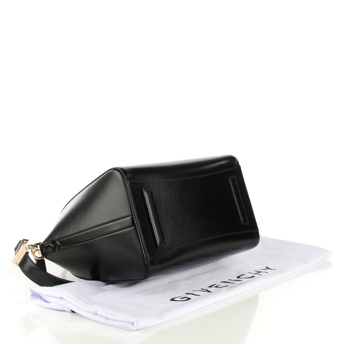 Buffed Calfskin Medium Antigona Black