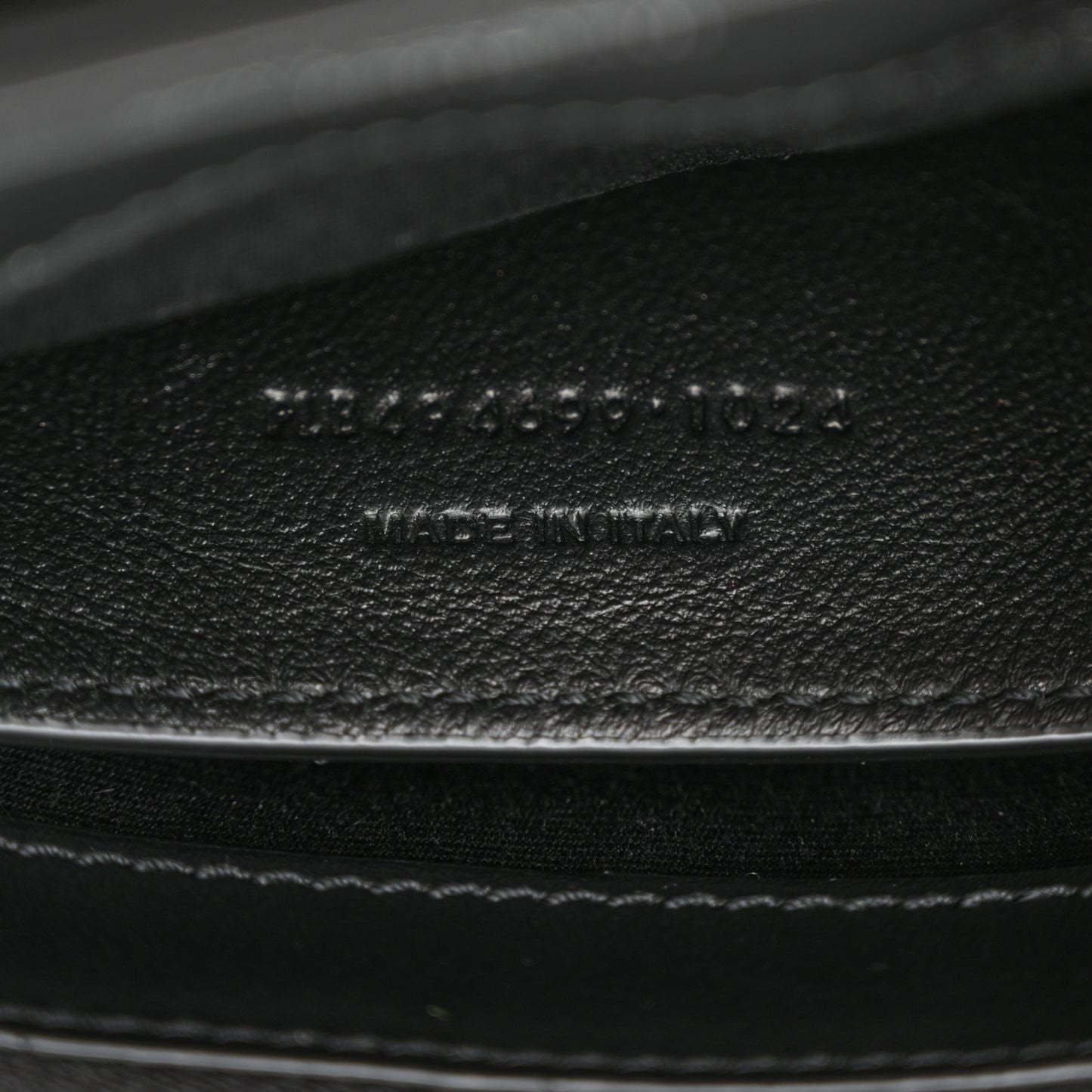 Calfskin Y Quilted Monogram Small Loulou Crossbody Bag Black