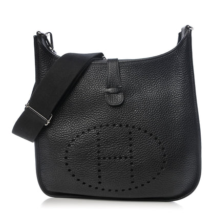 Hermes Taurillon Clemence Evelyne III GM Black 1 of 7