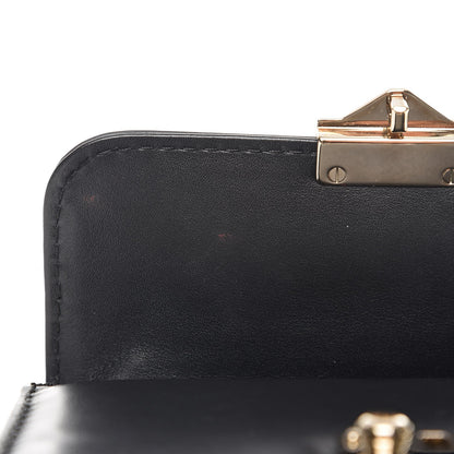 Valentino Garavani Vitello Mini Glam Lock Rockstud Flap Black 7 of 7
