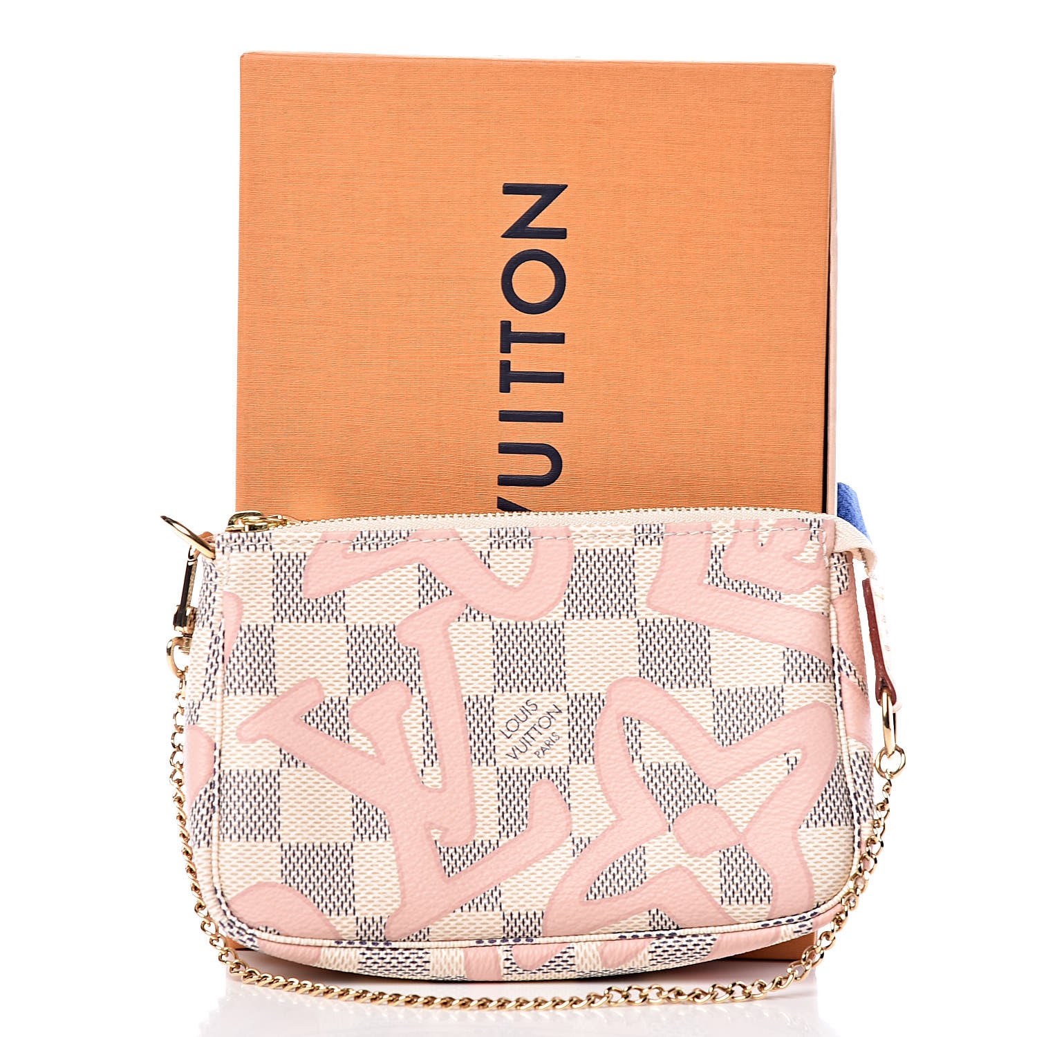 Louis Vuitton Damier Azur Tahitienne Mini Pochette Accessories 8 of 8