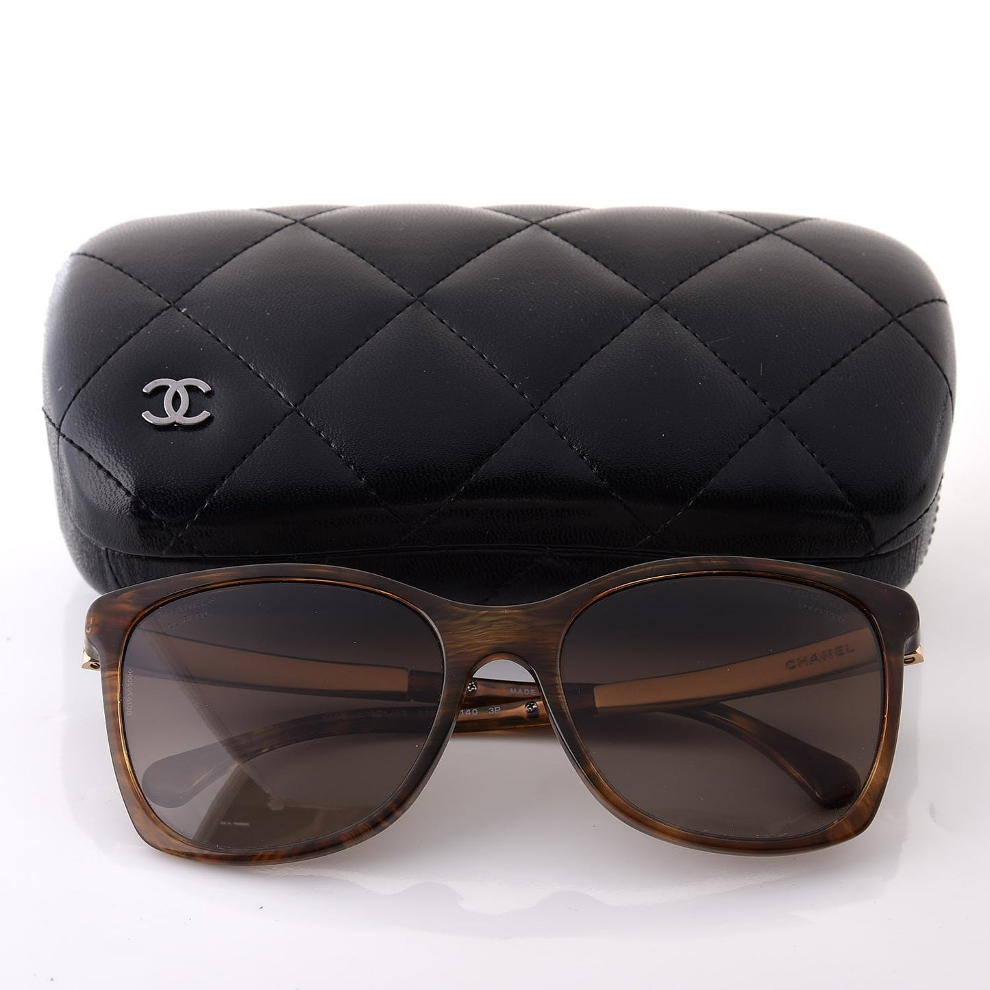 Tweed CC Polarized Sunglasses 5348 Tortoise