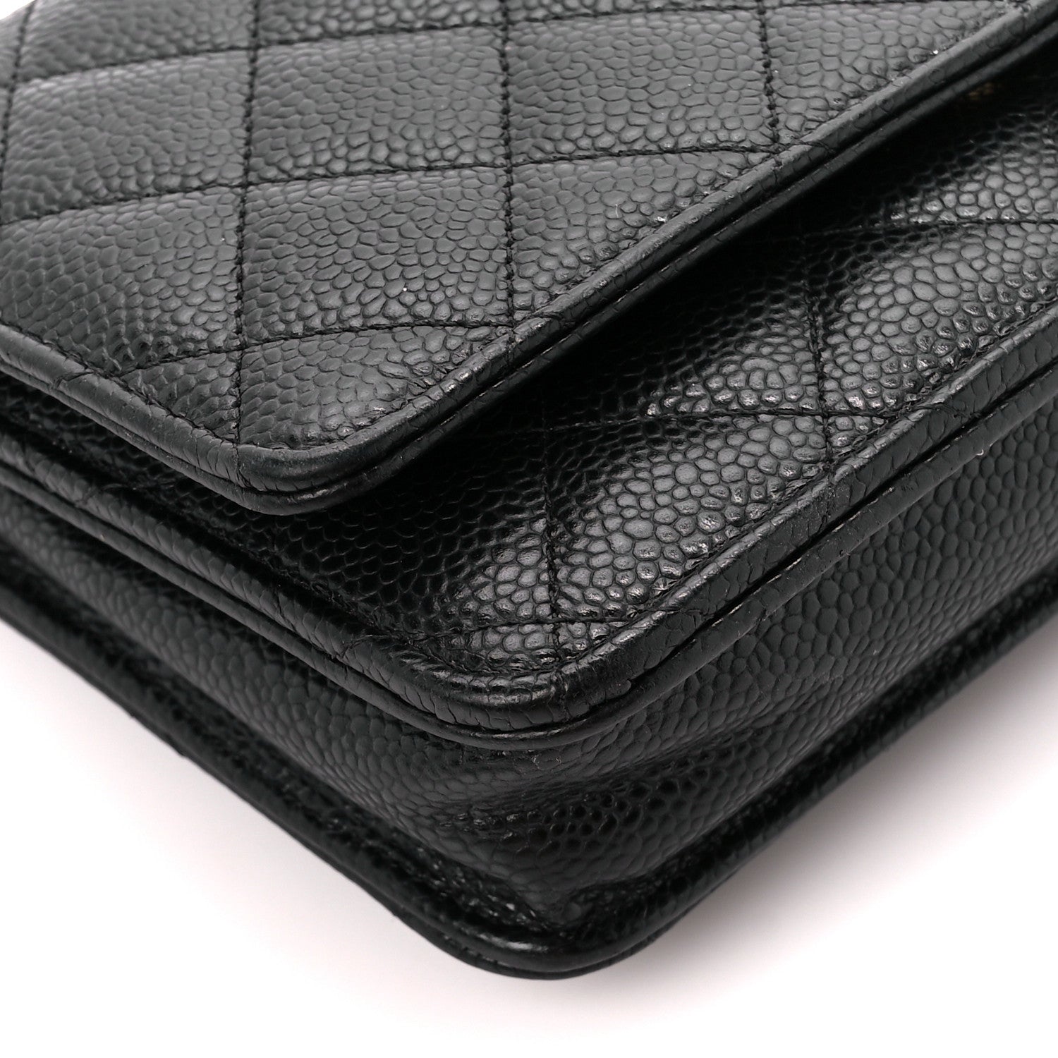 Chanel Caviar Quilted Wallet on Chain WOC Black 10 of 12