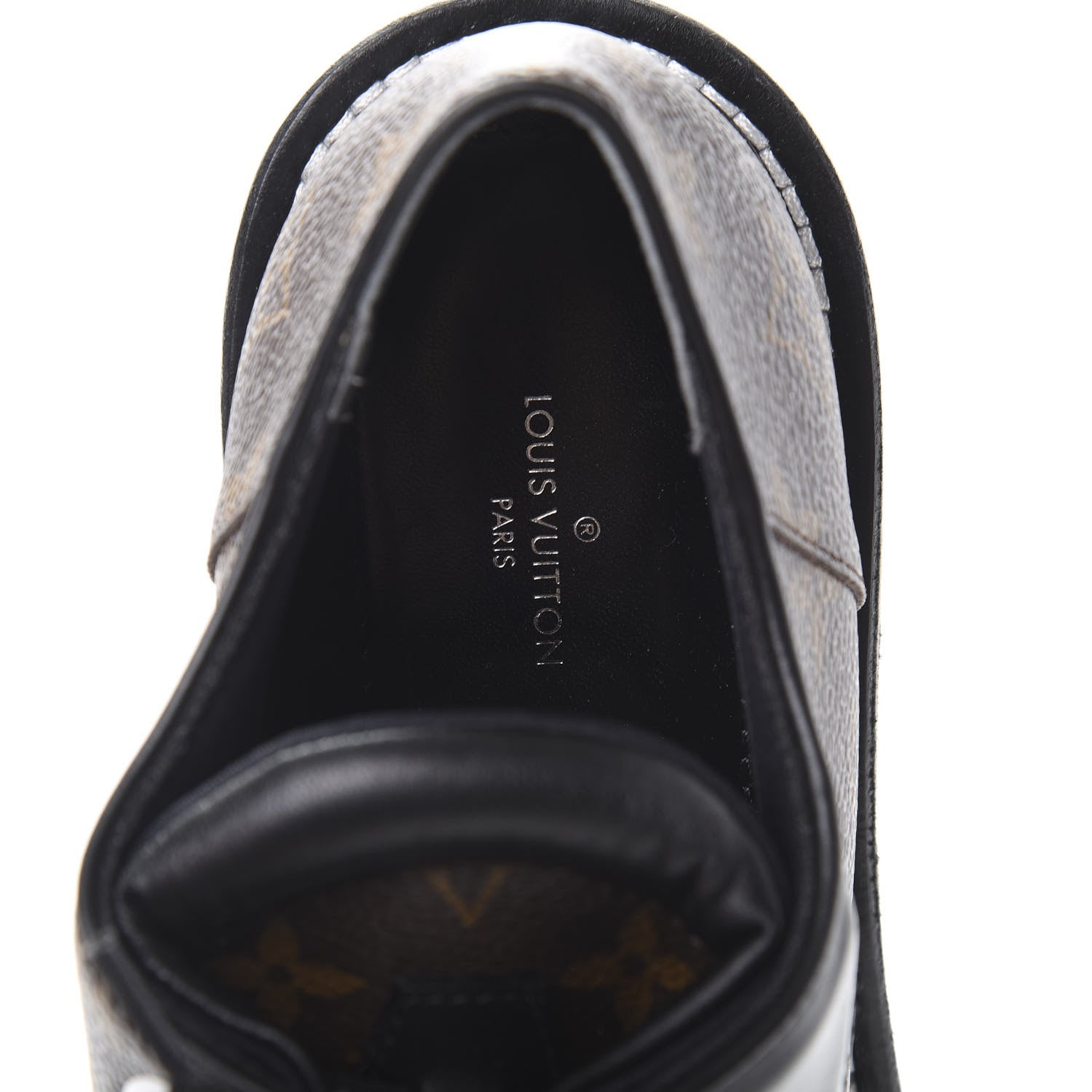 Louis Vuitton Monogram Calfskin Beaubourg Platform Derby Shoes 39 Brown 8 of 9