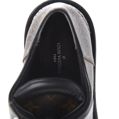 Louis Vuitton Monogram Calfskin Beaubourg Platform Derby Shoes 39 Brown 8 of 9