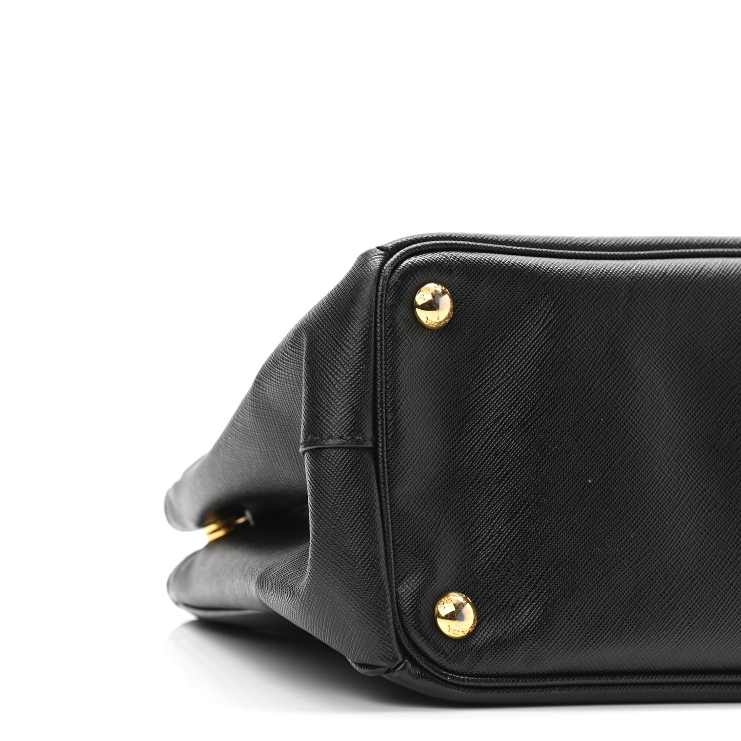 Saffiano Small Galleria Double Zip Tote Black