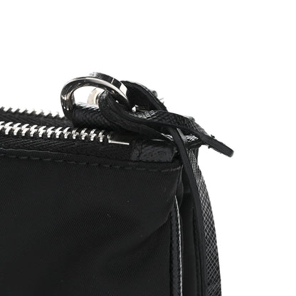 Prada Re-Nylon Saffiano Re-Edition 2000 Double Zip Crossbody Bag Black 12 of 13