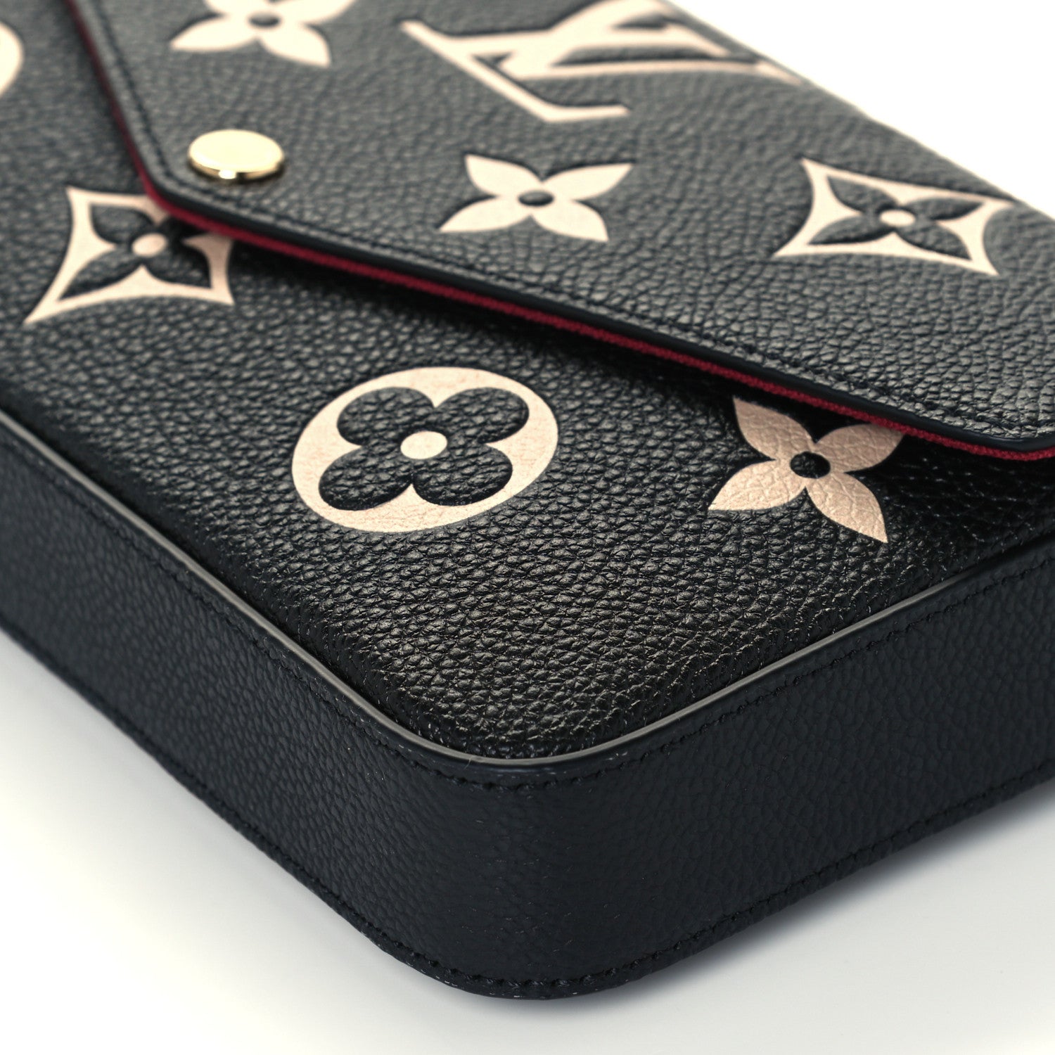 Louis Vuitton Empreinte Monogram Giant Felicie Pochette Black Beige 9 of 9