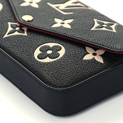 Louis Vuitton Empreinte Monogram Giant Felicie Pochette Black Beige 9 of 9